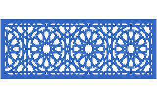Decorative floral patterns, geometric template for cnc laser cutting vector