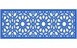 Decorative floral patterns, geometric template for cnc laser cutting vector