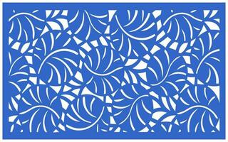 Decorative floral patterns, geometric template for cnc laser cutting vector