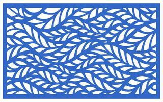 Decorative floral patterns, geometric template for cnc laser cutting vector