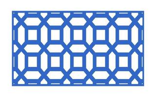 Decorative floral patterns, geometric template for cnc laser cutting vector