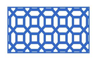 Decorative floral patterns, geometric template for cnc laser cutting vector