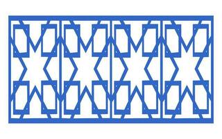 Decorative floral patterns, geometric template for cnc laser cutting vector