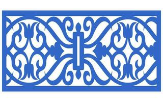 Decorative floral patterns, geometric template for cnc laser cutting vector