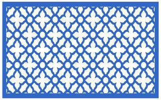Decorative floral patterns, geometric template for cnc laser cutting vector