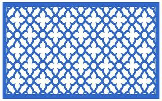 Decorative floral patterns, geometric template for cnc laser cutting vector