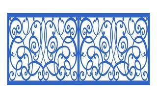 Decorative floral patterns, geometric template for cnc laser cutting vector