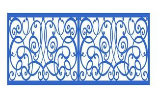 Decorative floral patterns, geometric template for cnc laser cutting vector