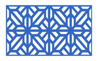 Decorative floral patterns, geometric template for cnc laser cutting vector