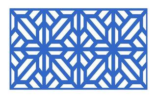 Decorative floral patterns, geometric template for cnc laser cutting vector