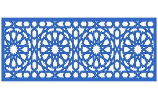 Decorative floral patterns, geometric template for cnc laser cutting vector