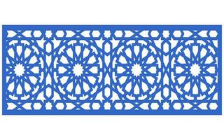 Decorative floral patterns, geometric template for cnc laser cutting vector