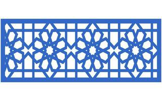 Decorative floral patterns, geometric template for cnc laser cutting vector
