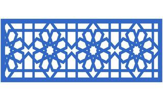 Decorative floral patterns, geometric template for cnc laser cutting vector