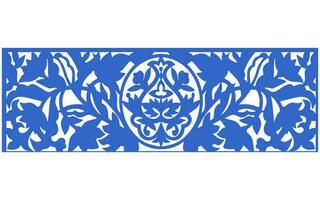 Decorative floral patterns, geometric template for cnc laser cutting vector
