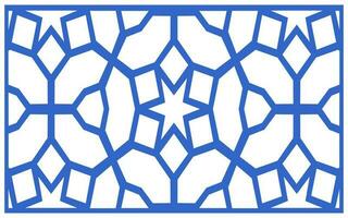 Decorative floral patterns, geometric template for cnc laser cutting vector