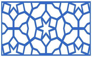 Decorative floral patterns, geometric template for cnc laser cutting vector