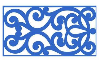 Decorative floral patterns, geometric template for cnc laser cutting vector