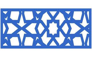 Decorative floral patterns, geometric template for cnc laser cutting vector
