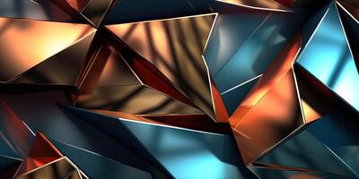 Generative AI illustration of abstract luxury background design. Digital illustration, 3D style. photo