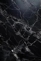 black marble texture background. black marble floor and wall tile. natural granite stone. ai generated photo