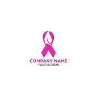 October Fight Breast Cancer Logo Design Vector