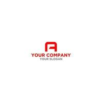 Red A and C Logo Design Vector