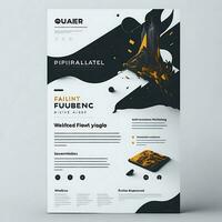 Nature,Business,flyer template Ai photo