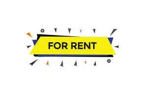 new for rent, level, sign, speech, bubble  banner, vector