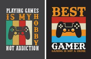 Gaming T-Shirt Design for You vector