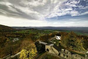 View from Hukvaldy Castle photo