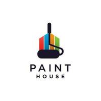 House painting logo vector with modern concept design