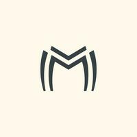 Letter M logo vector with creative concept design idea