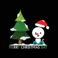 happy christmas day vector design