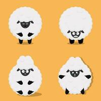 Sheep vector illustration in various styles.