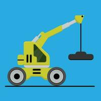 vector illustration of a vehicle for construction