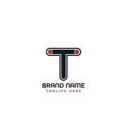 t letter logo design concept vector