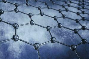 Material Structure of graphene. photo