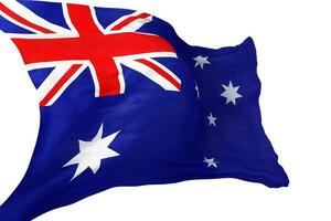 australiano bandera aislado foto