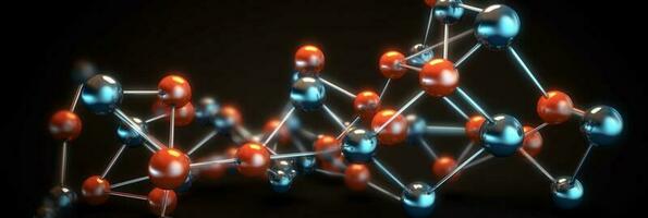 Molecules in Relief - A 3D Exploration into the World of Science. Scientific Background photo