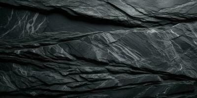 Dark Gray Slate Background - Natural Stone Texture for Versatile Designs. Generative AI, photo