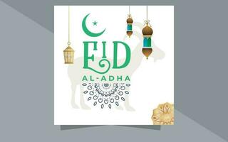 Eid al adha template design vector