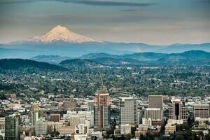 Portland and Mount Hood photo