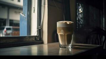 té con Leche o generalmente conocido como teh tarik en Indonesia, generativo ai foto