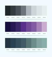 Color Palette Vector With Color Codes