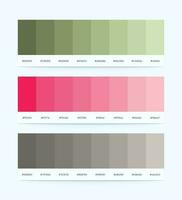 Color Palette Vector With Color Codes