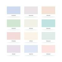 Color Palette Vector With Color Codes