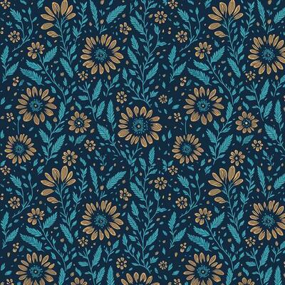 Flower Pattern Design, Vector illustration