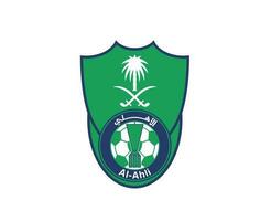 Al Ahli Club Logo Symbol Saudi Arabia Football Abstract Design Vector Illustration