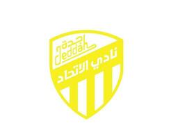 Al Ittihad Club Symbol Logo Saudi Arabia Football Abstract Design Vector Illustration